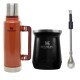 Set Stanley termo de 1.4 lt + mate + bombilla Naranja + Negro