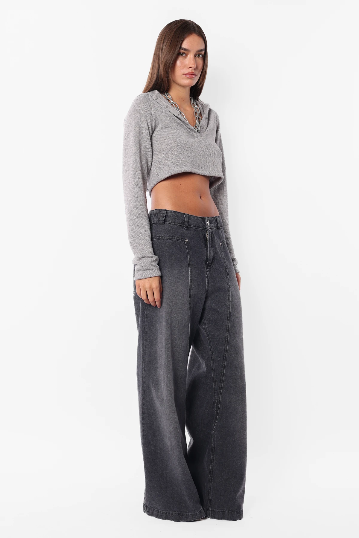 Top Doublet Gris