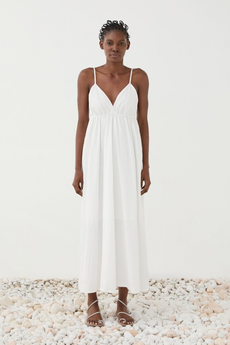 VESTIDO MAXI Blanco