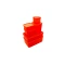 SET 6 RECIPIENTES RECTANGULARES ALASKA FRESHLIFE NARANJA