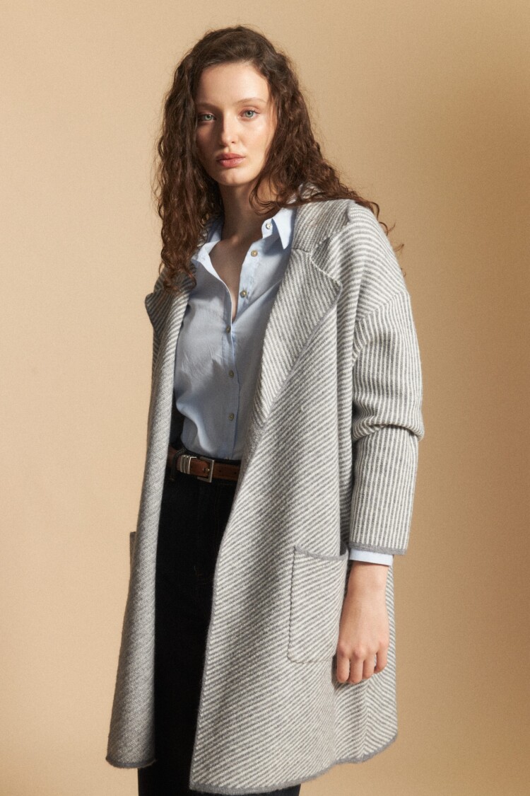 CARDIGAN SILENE Gris Claro