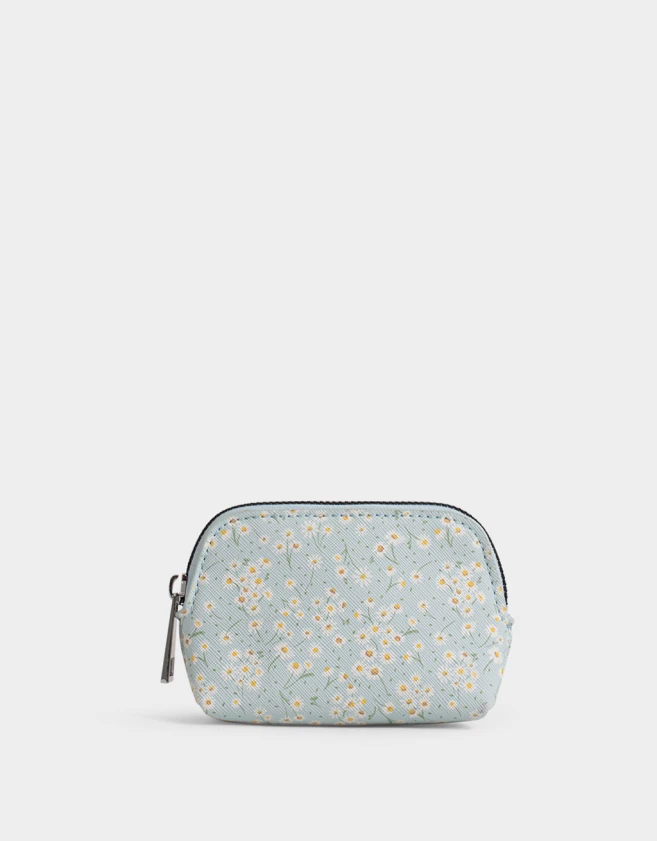 Monederos Estampados Monedero Cuerina Margaritas - Estampado Flores