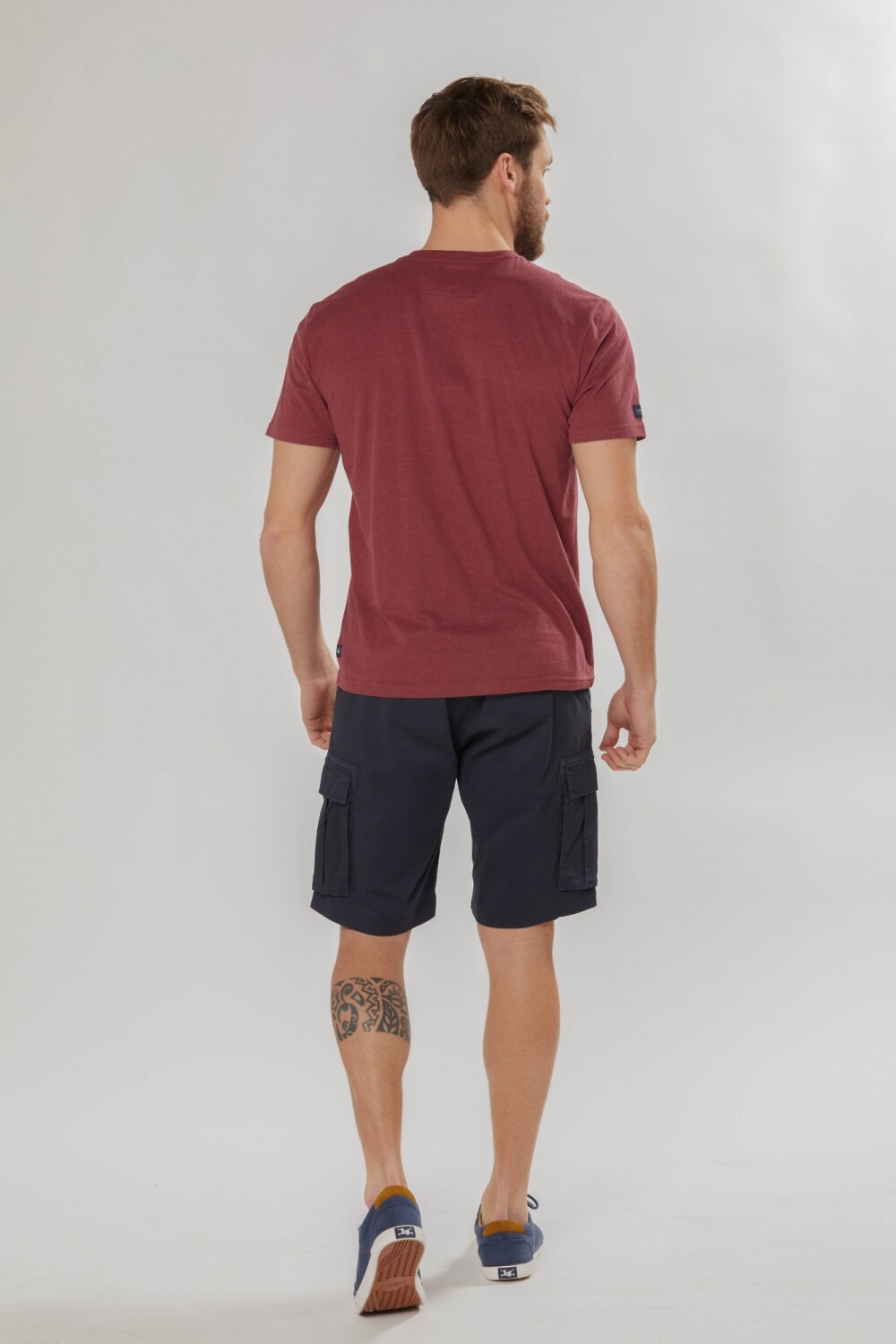 BERMUDA CARGO CON SPANDEX Marino