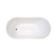 BAÑERA SIMPLE ACRILICO BLANCO AUTOPORTANTE CON DESAGÜE BLANCO