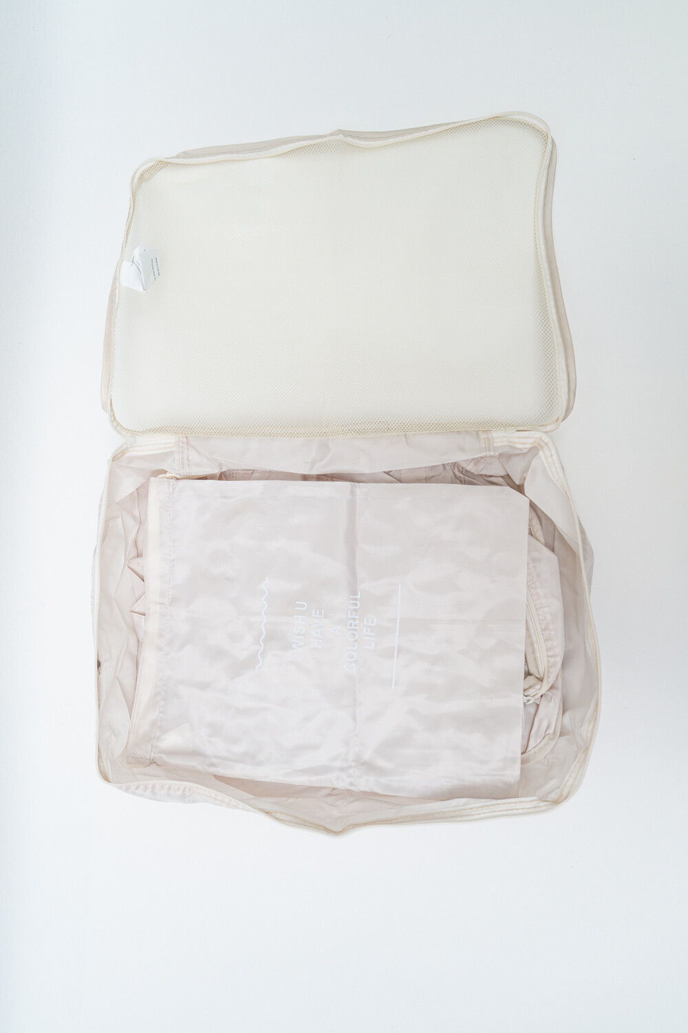 Set De Viaje Organizador De Viaje, Set X6 Beige