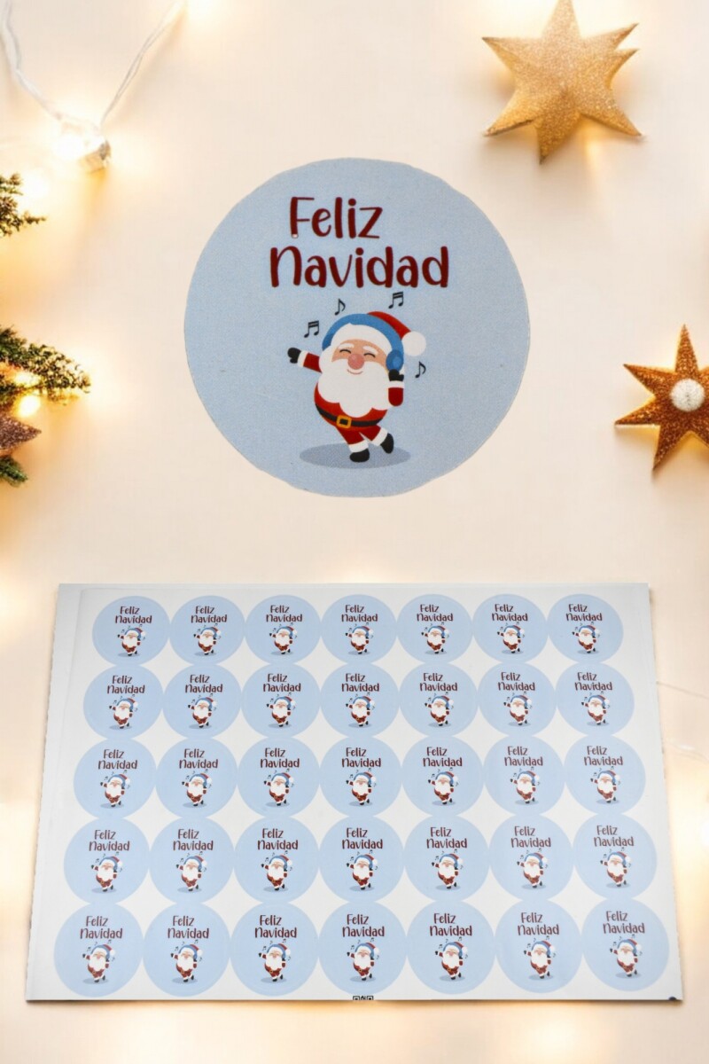 Stickers navidad placha - DISEÑO 6 