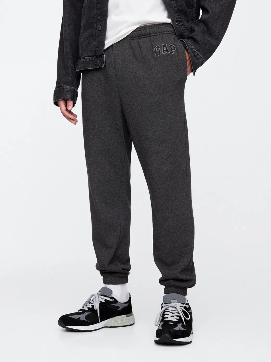 Pantalón Deportivo Sin Felpa Logo Hombre - B85 Charcoal Heather 