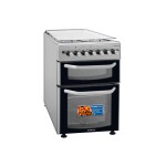 COCINA 2 HORNOS INOX- 3H + 1 DISCO - HORNO - GRILL - ENCENDIDO - TURBO CONVECCION acero inoxidable