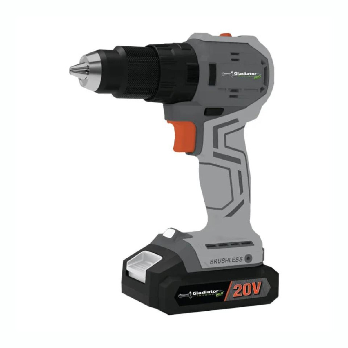 Taladro Atornillador Percutor Brushless GLADIATOR TPG813/20KC1 13MM 20V 
