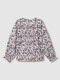 Blusa Flores Grandes Blanco Roto