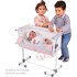 Cuna Muñeca De Cuevas Juguete Duerme Conmigo Altura Reguable Variante Color Rosa Gris