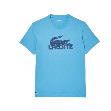 REMERA ESTAMPADA LACOSTE LIGHT BLUE