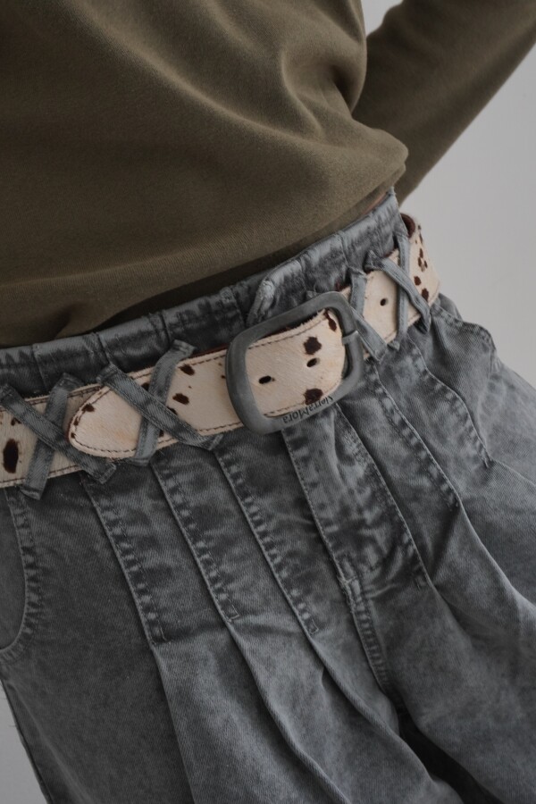 Total Print Belt Blanco / Plateado