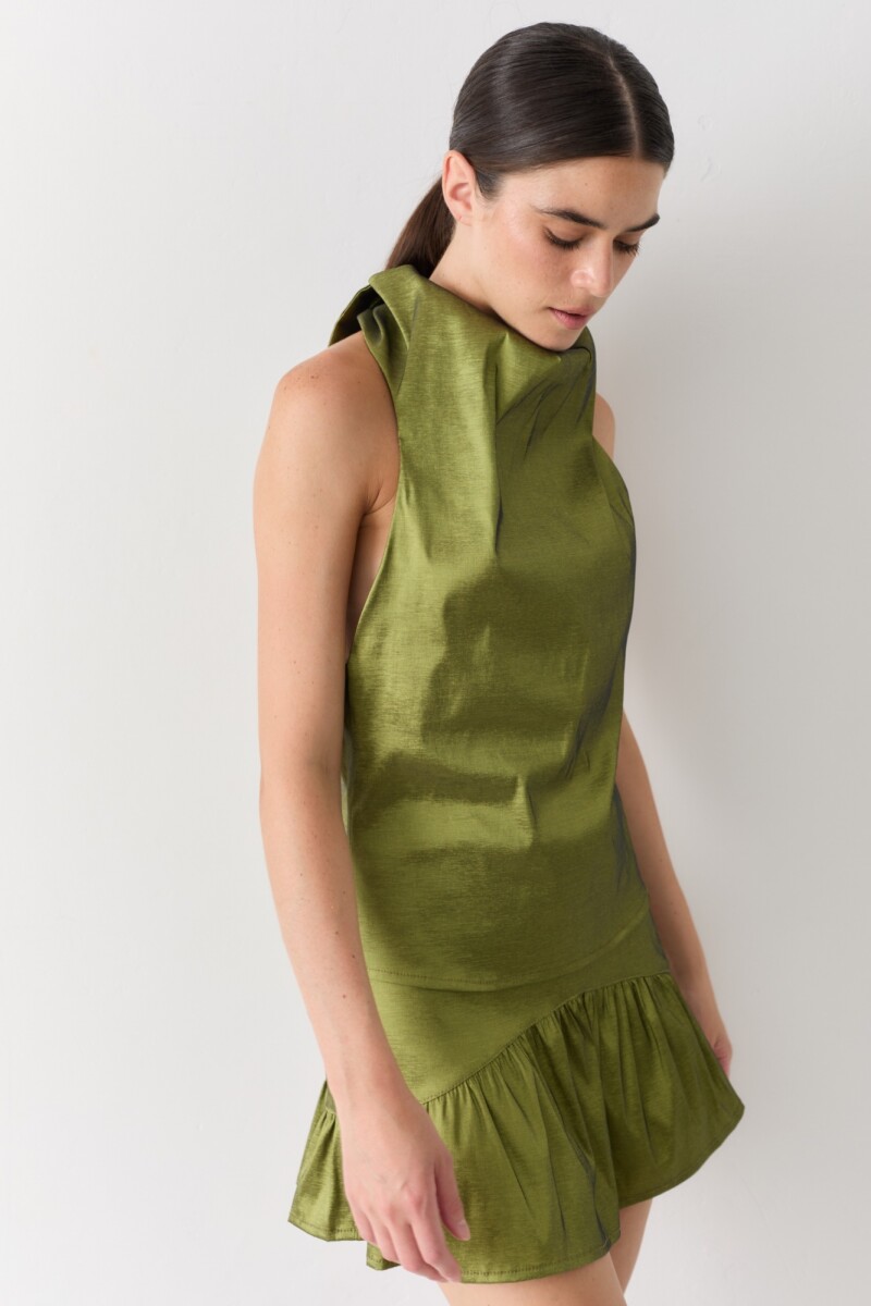 TOP HALTER PARTY Verde