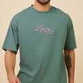 T-SHIRT TIMOR RUSTY Verde Oscuro
