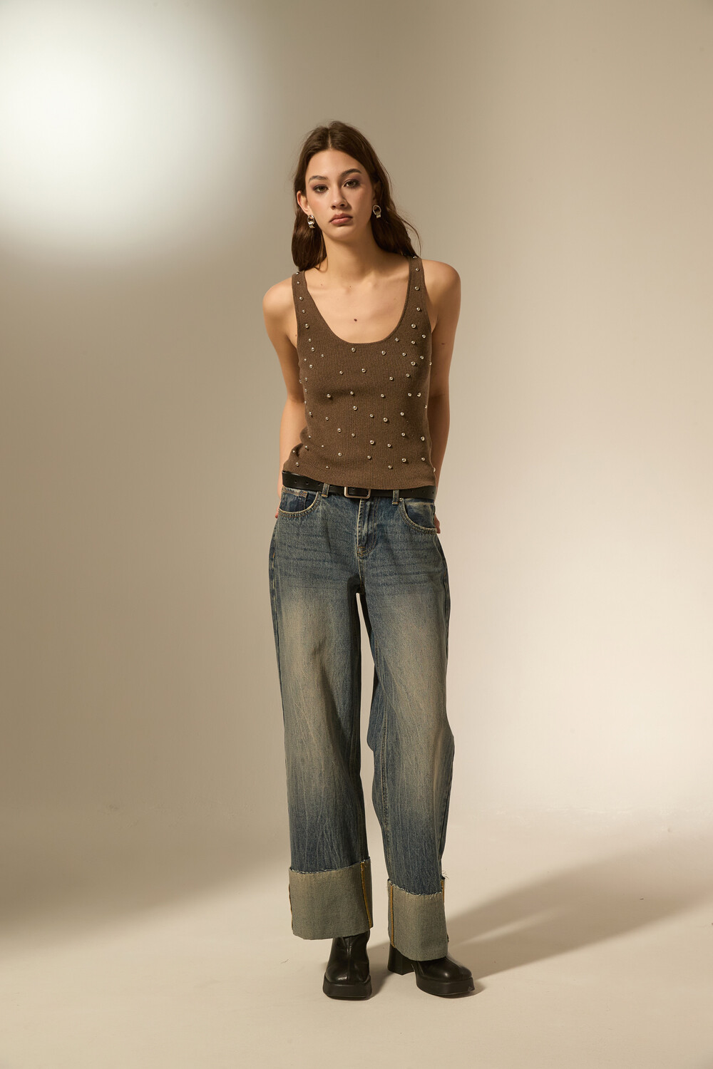 Musculosa Surat Taupe / Mink / Vison