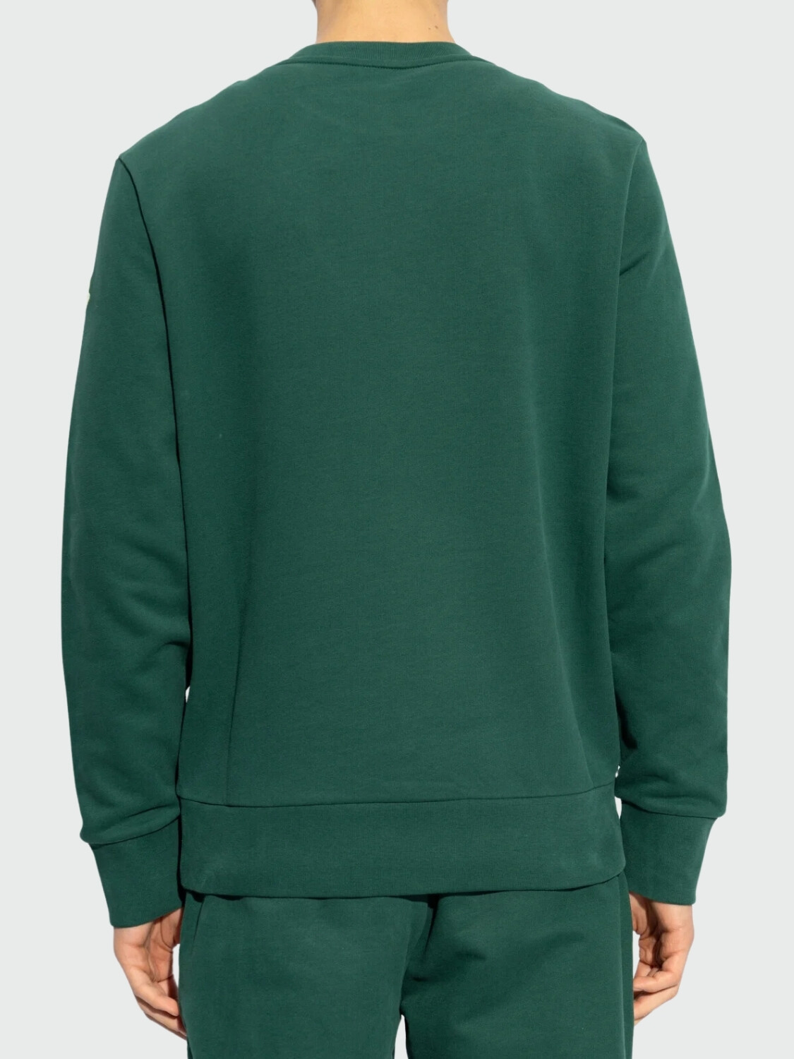Moncler - Sudadera de Algodón con Logotipo Bordado Verde