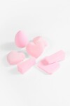 Set de esponjas y puff make up rosa