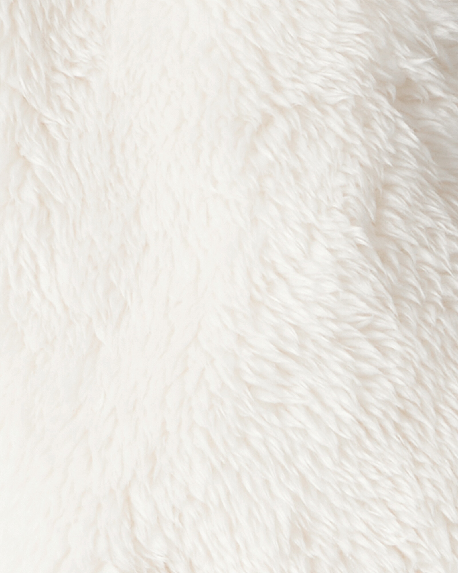 Campera de sherpa, con capucha, blanca Campera de sherpa, con capucha, blanca