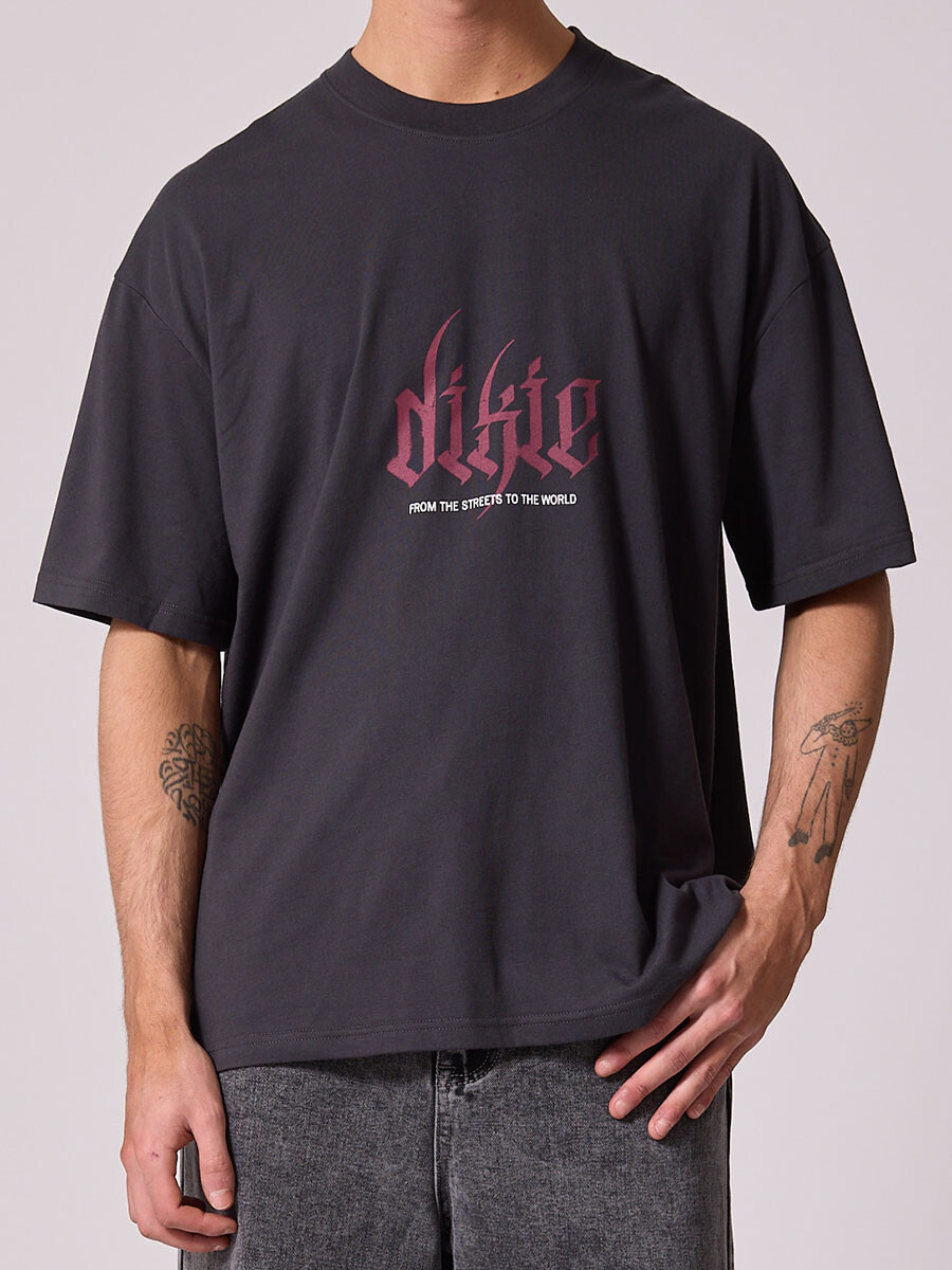 T-SHIRT MARCUL DIXIE - Gris Oscuro 