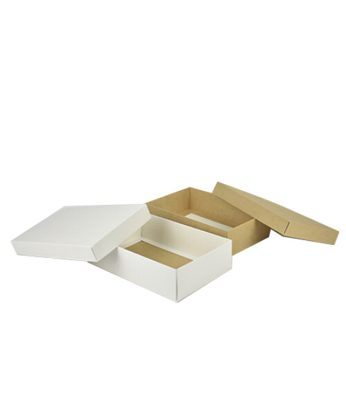 Caja eco 07 - 16x23x6 cm. REVERSIBLE BLANCO - MADERA