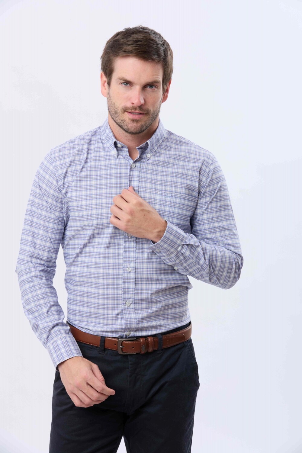 CAMISA SPORT A CUADROS Unico