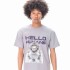Remera Hello Gris