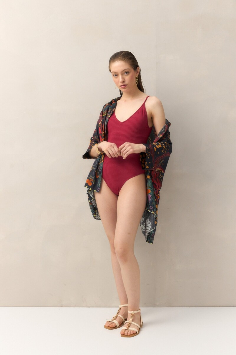 MALLA BACK STRAPS CAPARICA Bordó