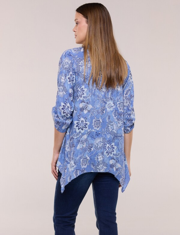 Blusa Flores CELESTE/MULTI