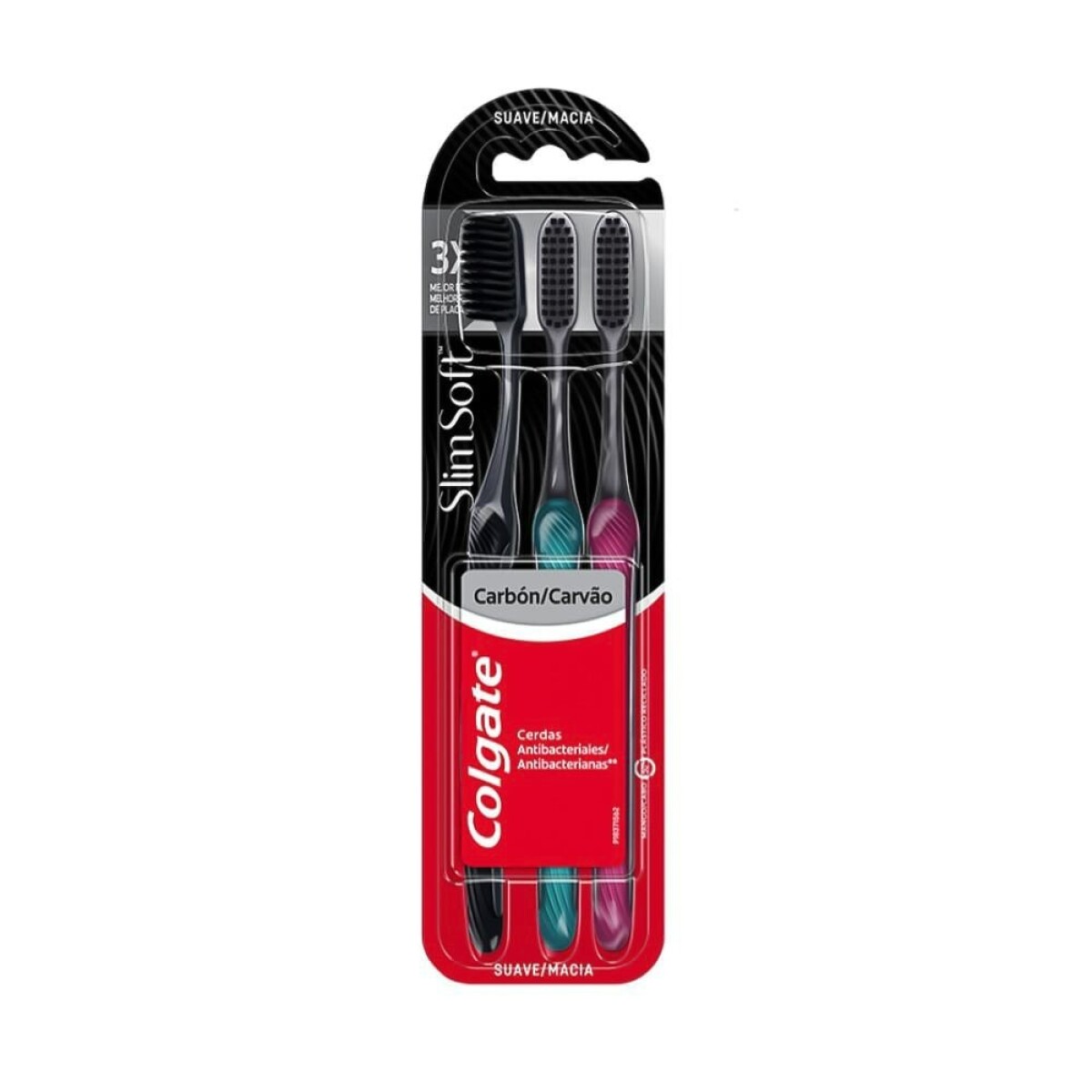 Cepillos Colgate Slim Black Pack X3 