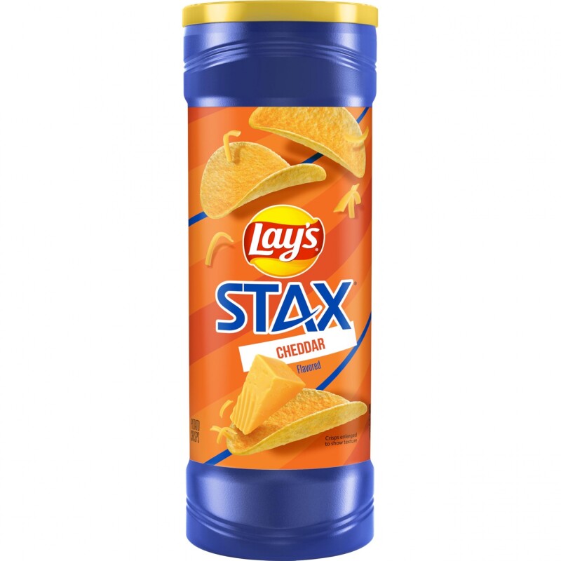 LAYS STAX CHEDDAR 156G Lays Stax Cheddar 156g