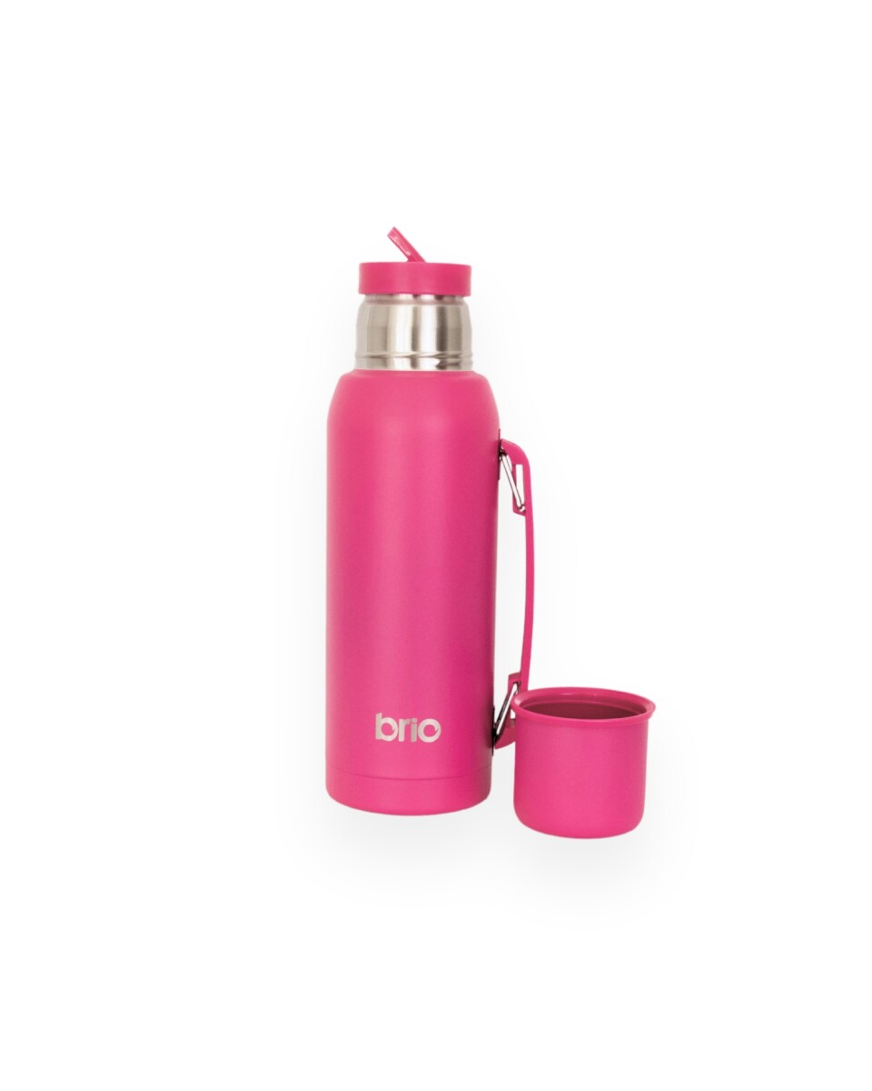 Termo 1 Litro Acero Inox brio Con Pico Cebador - Frambuesa 