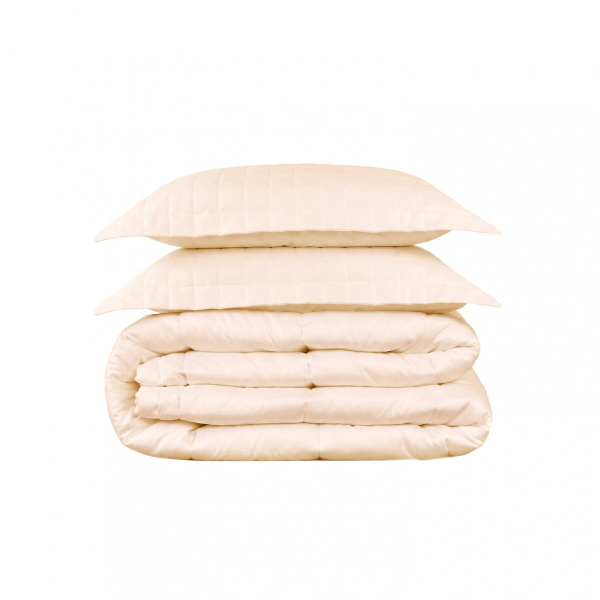 Acolchado mas Fundas 2 plazas - Finezza 400 hilos - Beige 