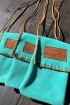 Cel Bag Gamuza Verde Agua