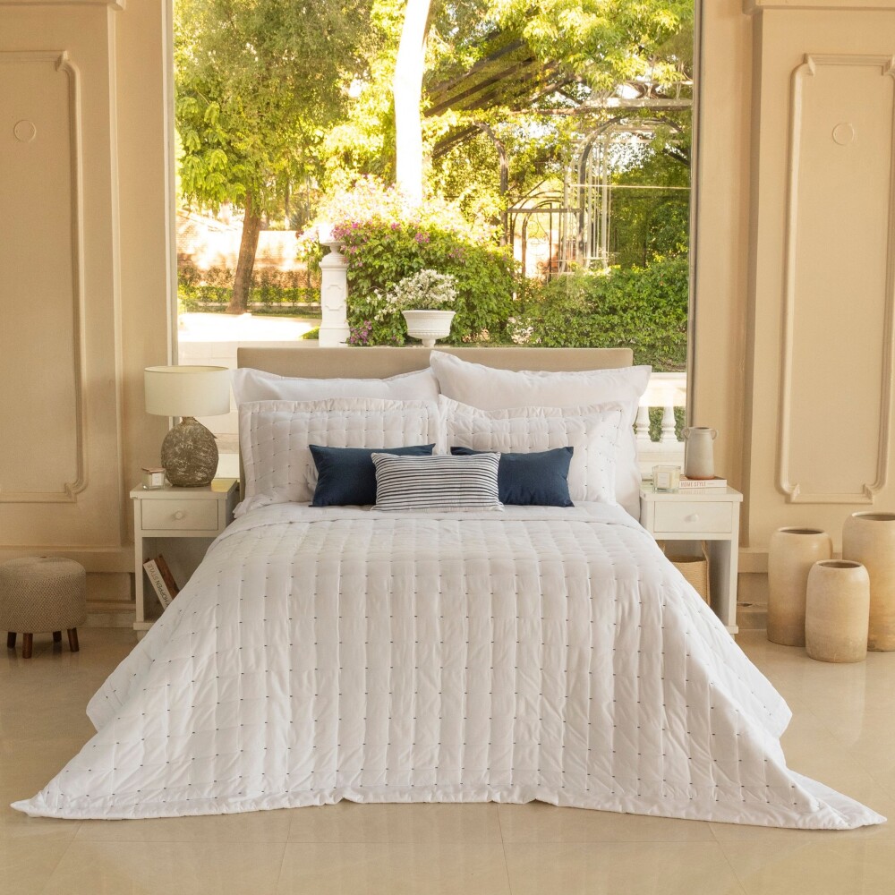 Acolchado + Fundas Queen - Capitone 400 hilos Acolchado + Fundas Queen - Capitone 400 hilos