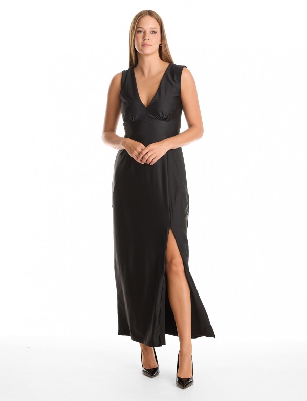 Vestido Maxi Lazo NEGRO
