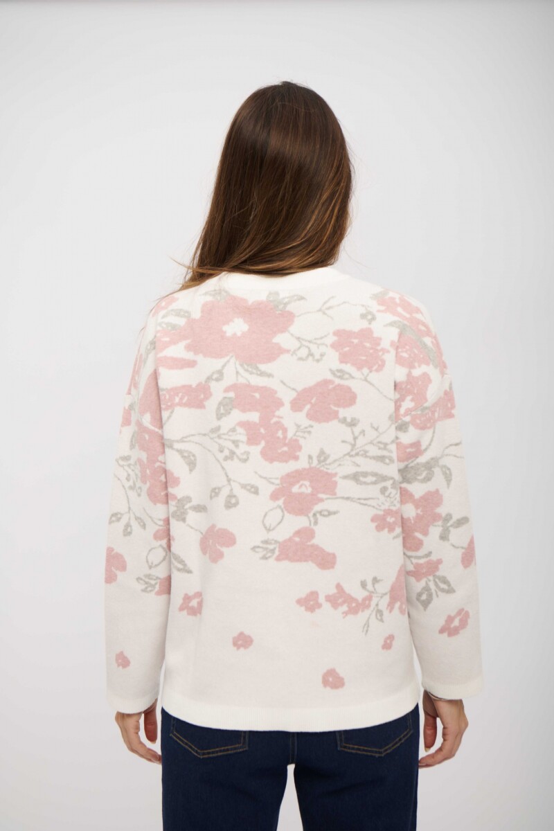 BUZO SOLEN CRUDO Y ROSA