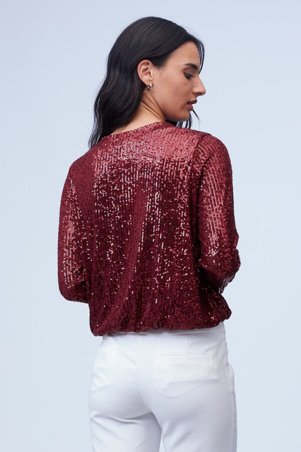 Blusa Lentejuelas BORDEAUX