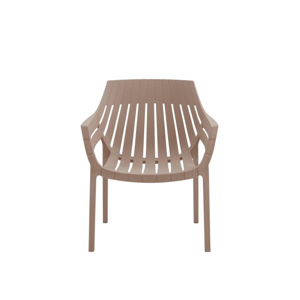 SET DE LIVING EXTERIOR POLIPROPILENO MARRON MILETO