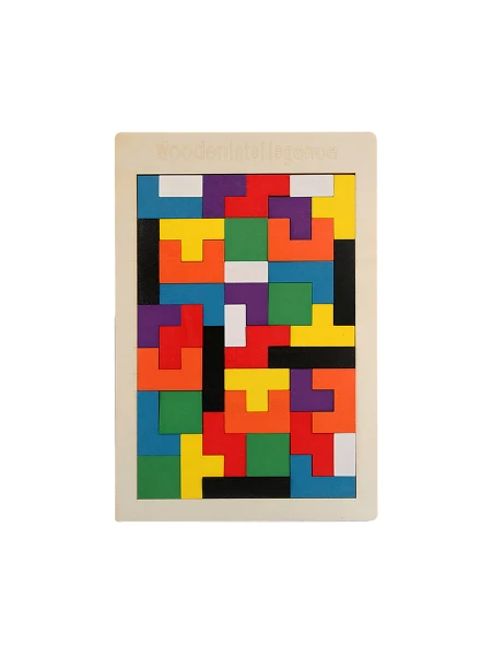 TETRIS DE MADERA MULTICOLOR