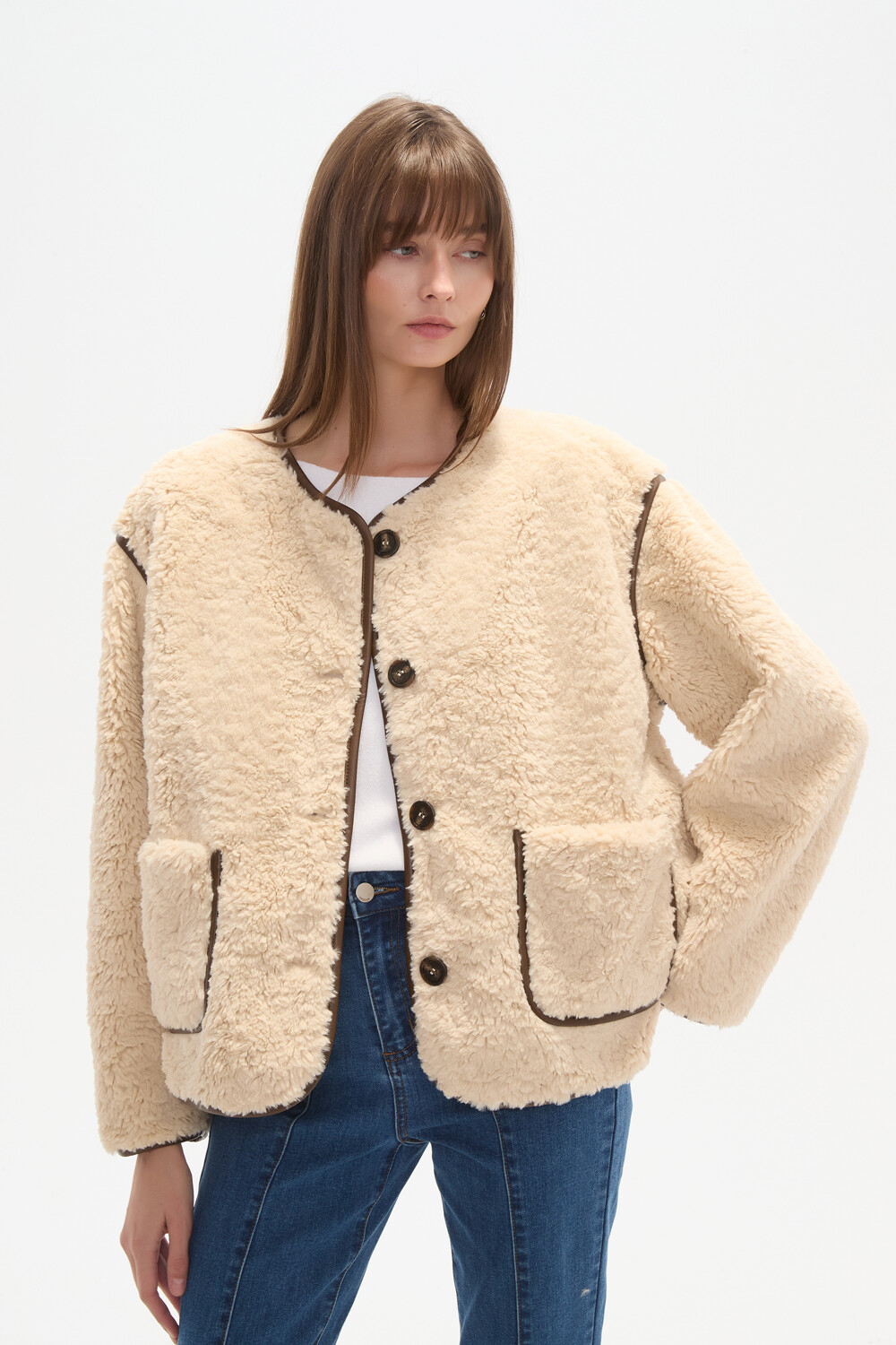 Campera Selenia Beige Claro