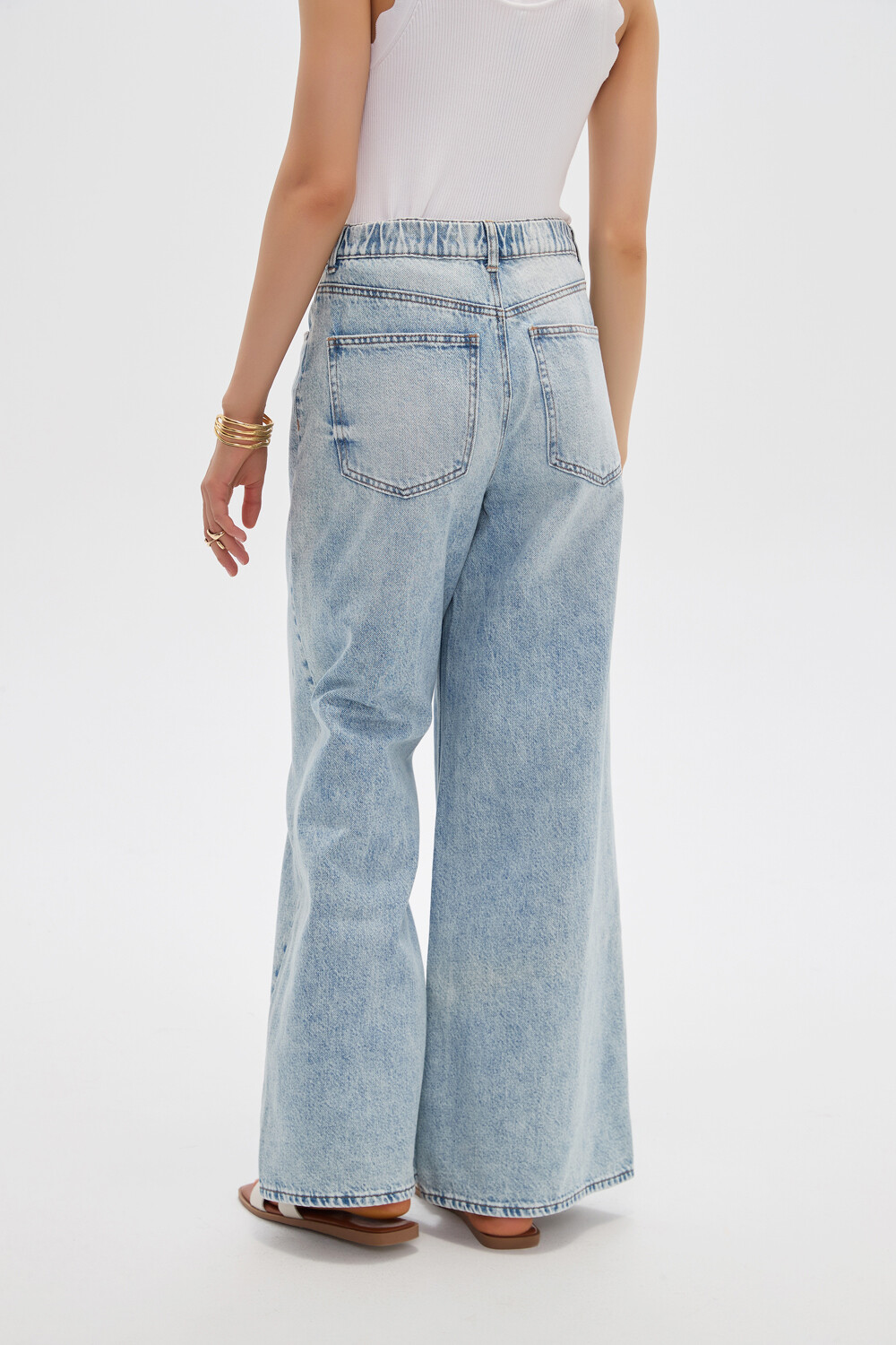 Pantalon Bausea Celeste Grisaceo
