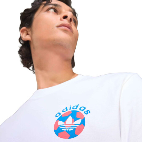 Remera Ftbl Gfx Manga Corta T De Hombre Blanco