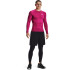 UA HG Armour Leggings-WHT BLK-001