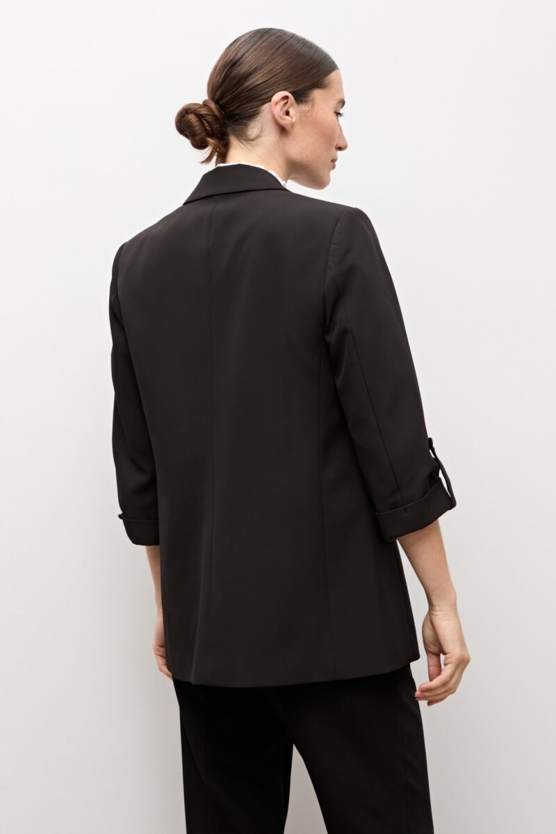 Blazer recto negro
