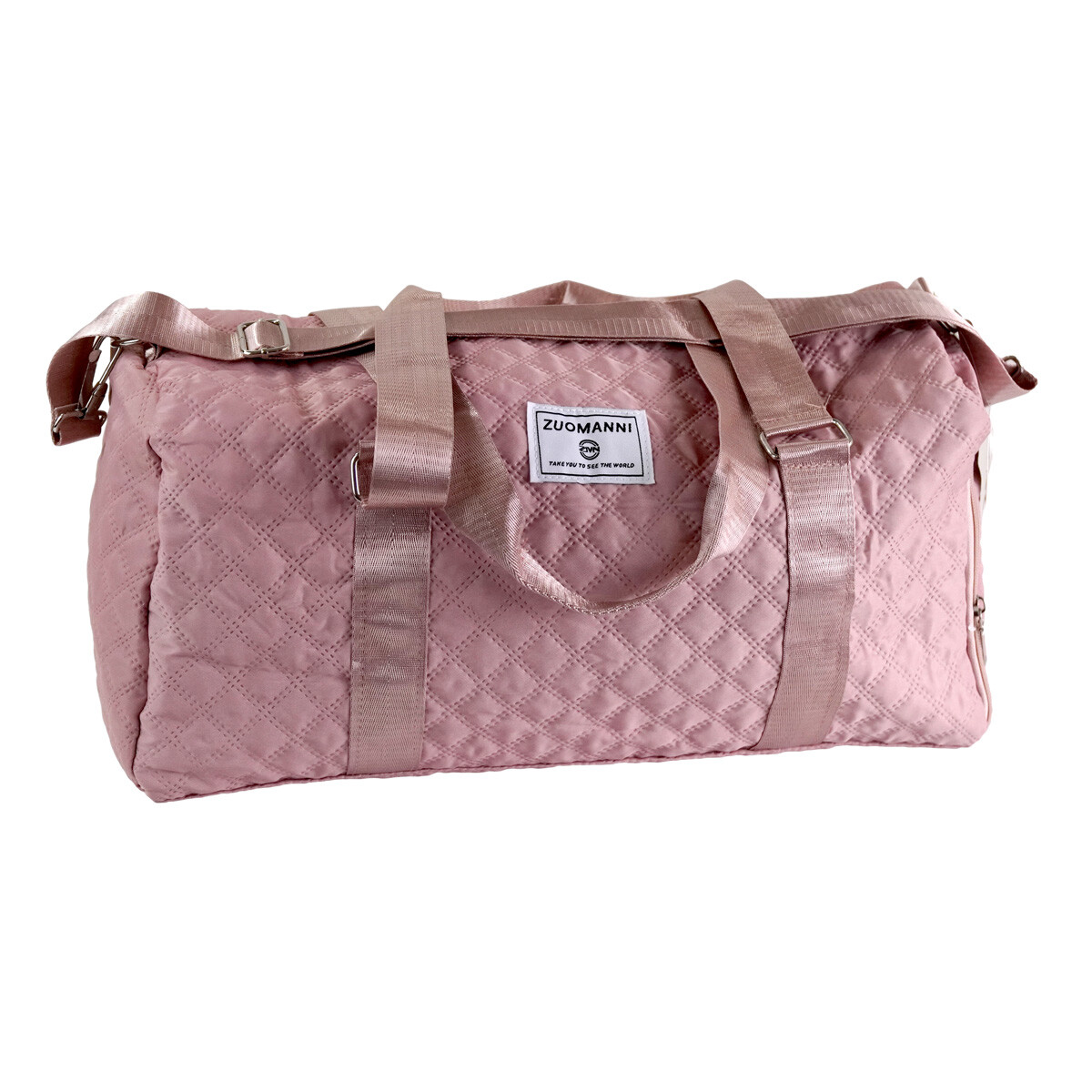 BOLSO DE VIAJE CAPITONEADO 3 CIERRES 6 COLORES 61X27.5X30CM 476GR 