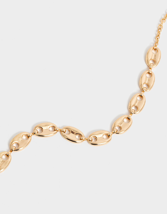 Collares Cortos Chunky Edition Collar Corto Chunky New Basics - Dorado