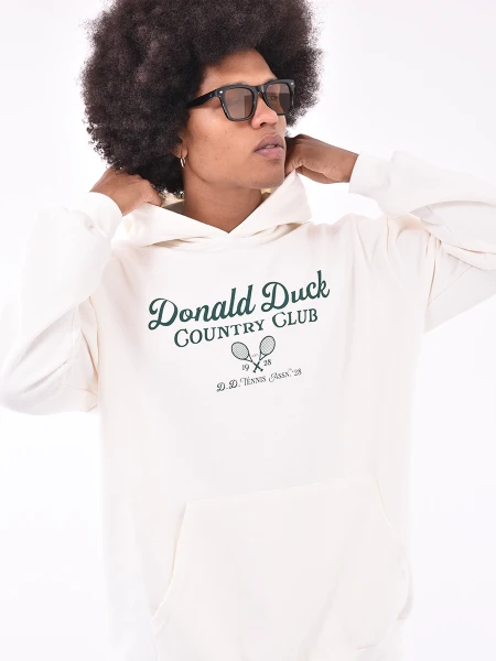 HOODIE DONALD SPORTS OFF WHITE