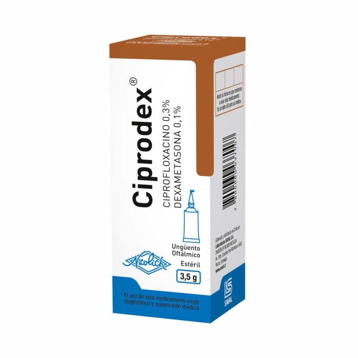 CIPRODEX UNG. OFTALMICO CJ X 3,5 GR. única