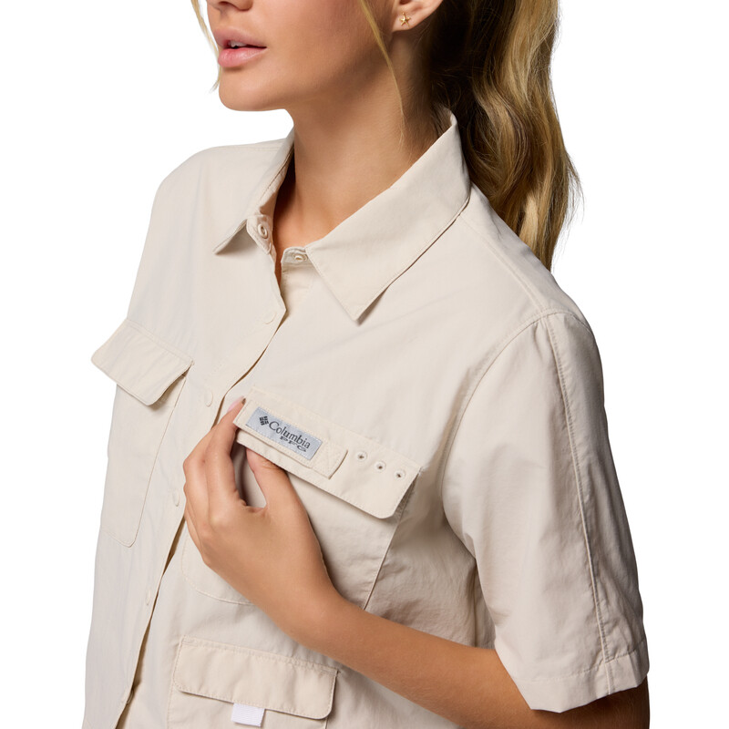 Camisa PFG Open Water Mujer DARK STONE